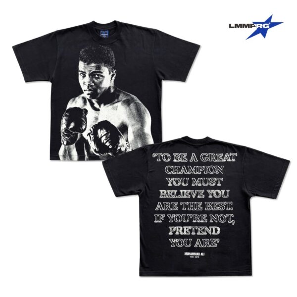 KAOS BAJU MUHAMMAD ALI OVERSIZE BLACK SERIES | Vintage Bootleg Raptee - Image 2